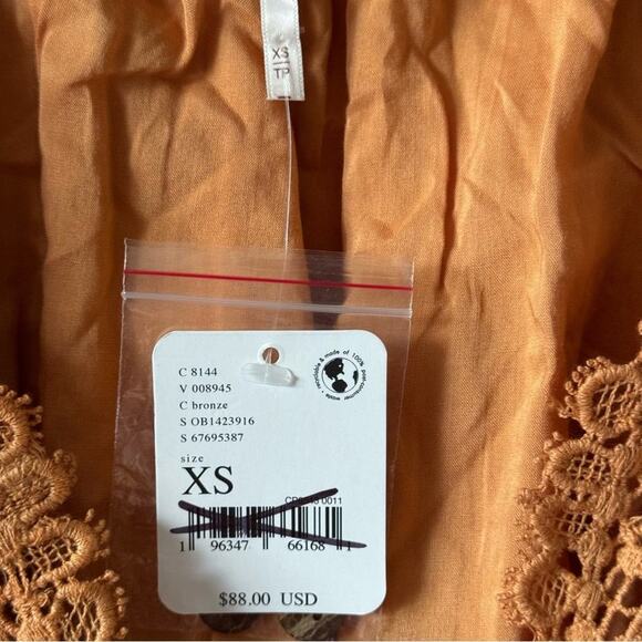 FREE PEOPLE SUMMER STRUTTIN MINI DRESS SIZE XS - Picture 3 of 5